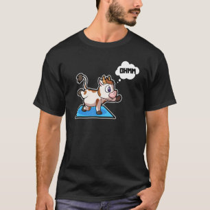 Cow Calf Yoga Poses Sport Gymnastics Ohm Heartbeat T-Shirt