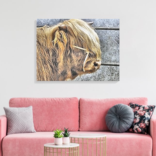 COW CANVAS PRINT (Insitu(LivingRoom))
