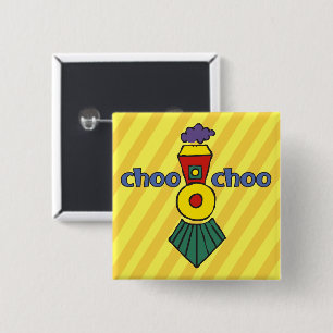 Cow Catcher Engine 15 Cm Square Badge