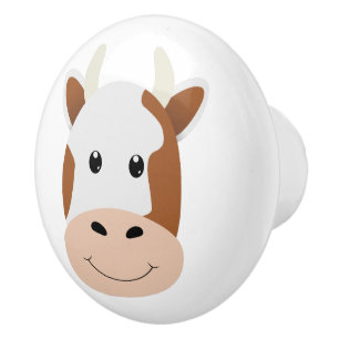 Cow Ceramic Knob