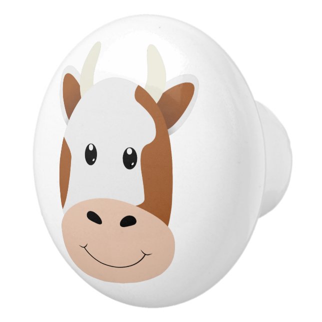 Cow Ceramic Knob (Right)