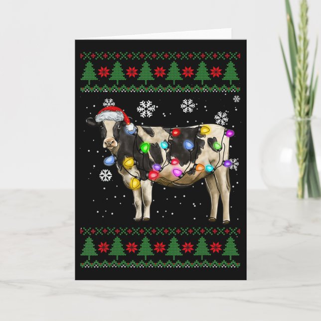Cow Christmas  Card (Front)