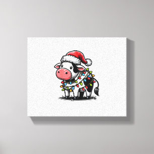 Cow Christmas Costume For Kids  Canvas Print