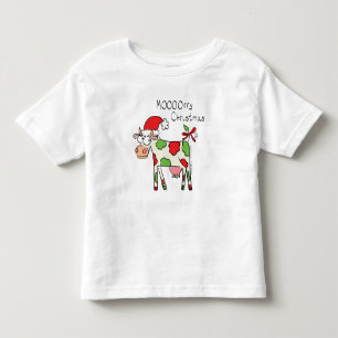 Cow Christmas Cute Kids Toddler T-Shirt