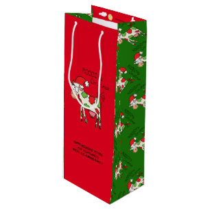 Cow Christmas Cute Kids Wine Gift Bag