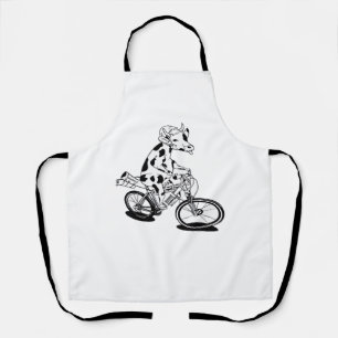 Cow Christmas Lights Ugly Christmas  Design Funny  Apron
