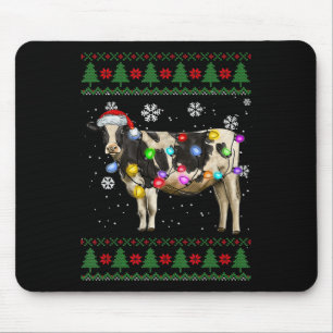 Cow Christmas Milk Cow Lover Mouse Mat