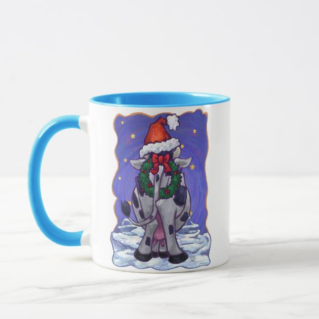 Cow Christmas Mug (Left)