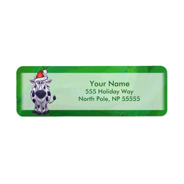 Cow Christmas On Green (Front)