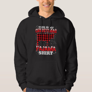 Cow Christmas This Is My Xmas Pajama Cattle Hoodie
