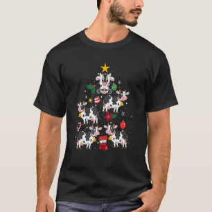 Cow Christmas Tree Ornament Decor For Dog T-Shirt