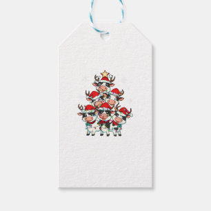Cow Christmas Xmas Girls Boys Funny Santa Gift Tags