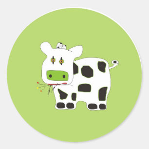COW CLASSIC ROUND STICKER