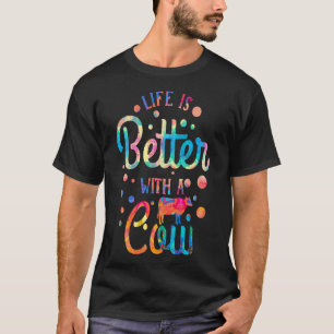 Cow Clip Art Life Is Better With A Cow Cow Paintin T-Shirt