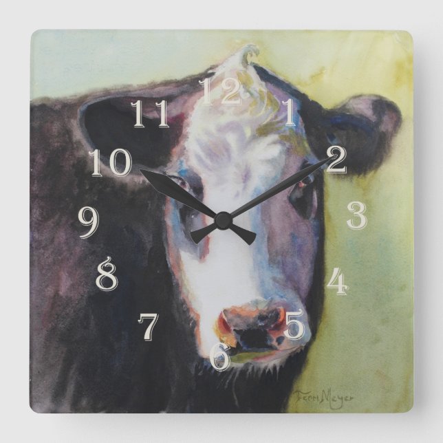 Cow Clock II - Designed by Ohio Artist Terri Meyer (Front)