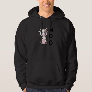 Cow Country Life Farmer Animal Moo Baby Cow Hoodie