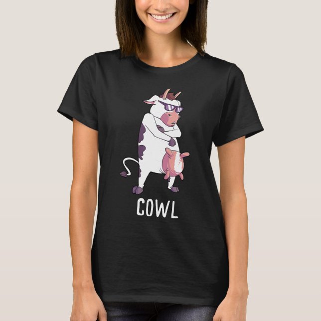 Cow Cowl Hip Hop Rap Farmer Farm T-Shirt (Front)
