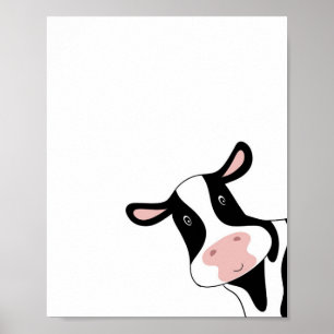 Cow, cute cow, animal poster