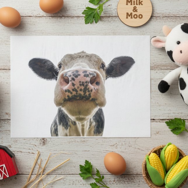 Cow Cute Farm Animal  Tissue Paper (Creator Uploaded)