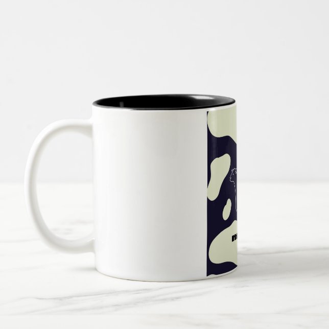 Cow cute Two-Tone coffee mug (Left)