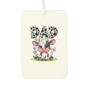 Cow Dad Birthday Family Matching Fathers Day Boy G Car Air Freshener
