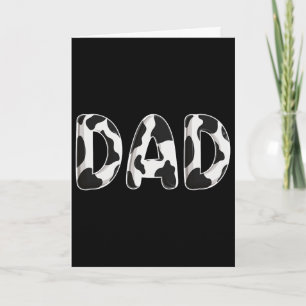 Cow Dad Birthday Family Matching Fathers Day Boy G Card