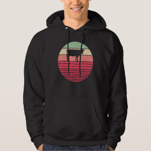 Cow Dairy Farmer Farm Retro Style Vintage 60s 70s Hoodie