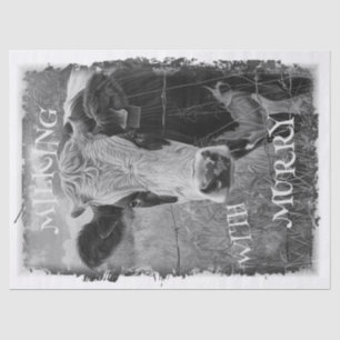 Cow Dairy Milking Holstein Friesian - Personalise Tissue Paper