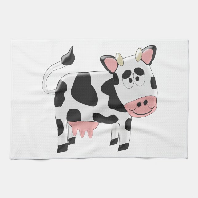 Cow Design Tea Towel (Horizontal)