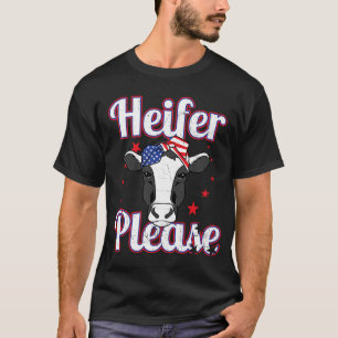 Cow  Distressed Heifer Please Farm Animal T-Shirt