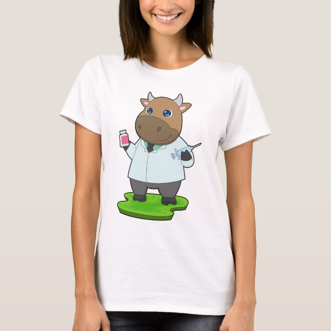 Cow Doctor Medicine T-Shirt (Front)