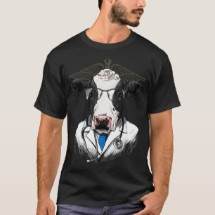 Cow Doctor Vet Veterinarian Animal Lover T-Shirt