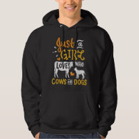 Cow Dog Just A Girl Who Loves Cows And Dogs Funny