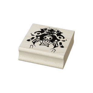 Cow dog sketch v1 rubber stamp