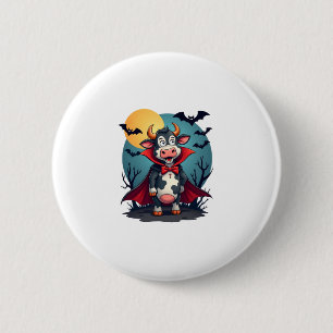 Cow Dracula Rises 6 Cm Round Badge