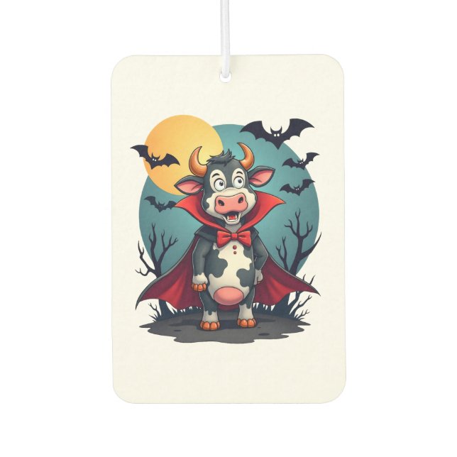Cow Dracula Rises Car Air Freshener (Front)