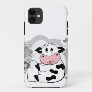 Cow drinking milk iPhone 11 case
