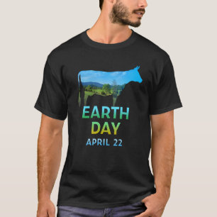 Cow Earth Day April 22 Environmental T-Shirt