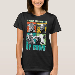 Cow Easily Distracted By Cows T-Shirt