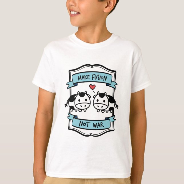 Cow Evolution Fusion Apparel T-Shirt (Front)