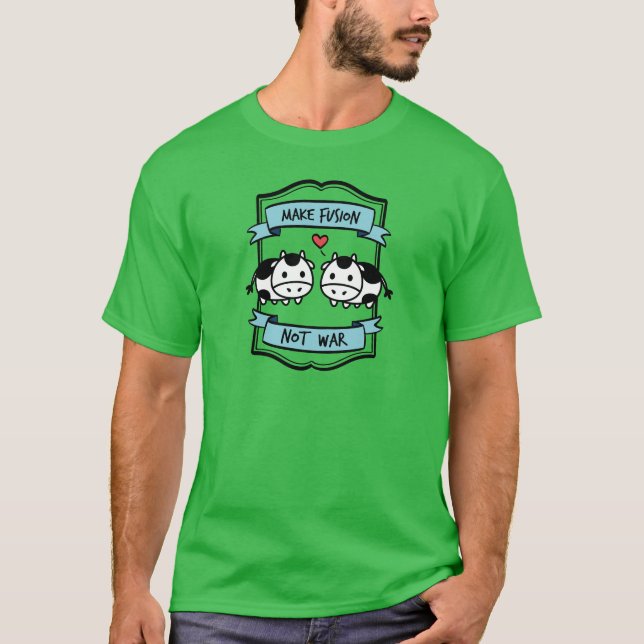 Cow Evolution Fusion Apparel T-Shirt (Front)