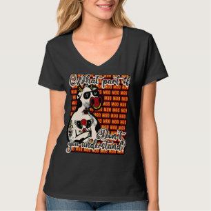 Cow Farm Animal Calf Highland Cow Cattle Moo T-Shirt