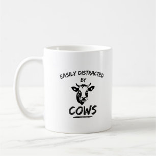 Cow Farm: Easily Distracted By Cows Coffee Mug