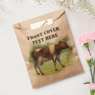 Cow farm favour bags