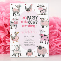 Cow Farm Girls Second Birthday