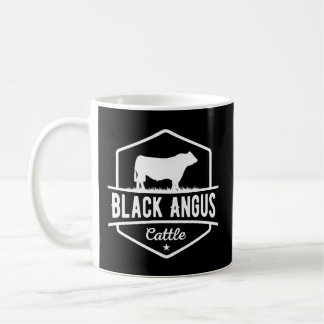 Cow Farmer Black Angus Cattle Coffee Mug