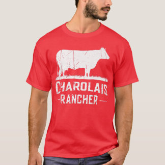 Cow Farmer Charolais Rancher T-Shirt