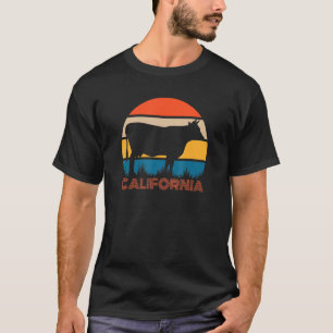 Cow Farmer Heifer Farm Love State Of California Da T-Shirt