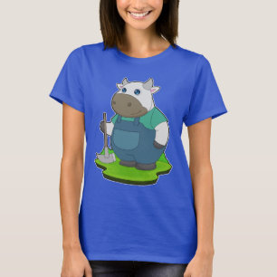 Cow Farmer Pickaxe T-Shirt