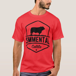 Cow Farmer Simmental Cattle T-Shirt